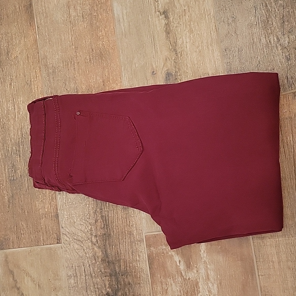 Womens Celebrity Pink High Rise Ankle Skinny Burnt Red Size 3/26 Jeans EUC